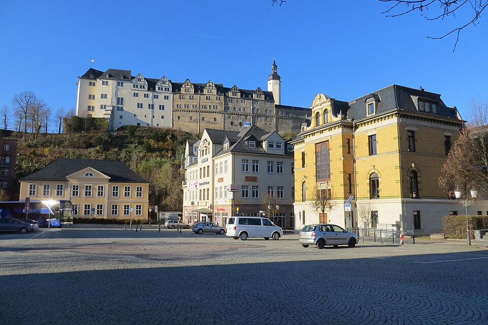 Greiz_von-Westernhagen-Platz Greiz – historické centrum města v Durynsku.