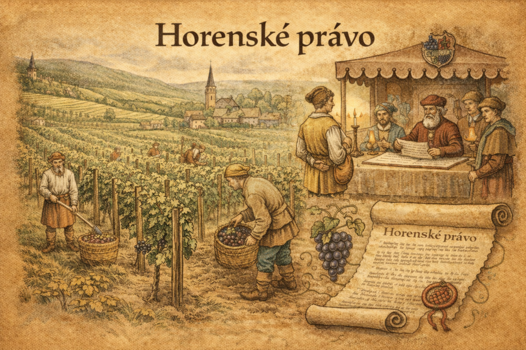 Horenské právo Horenské právo – středověké vinohradnictví a horenský soud v českých zemích.