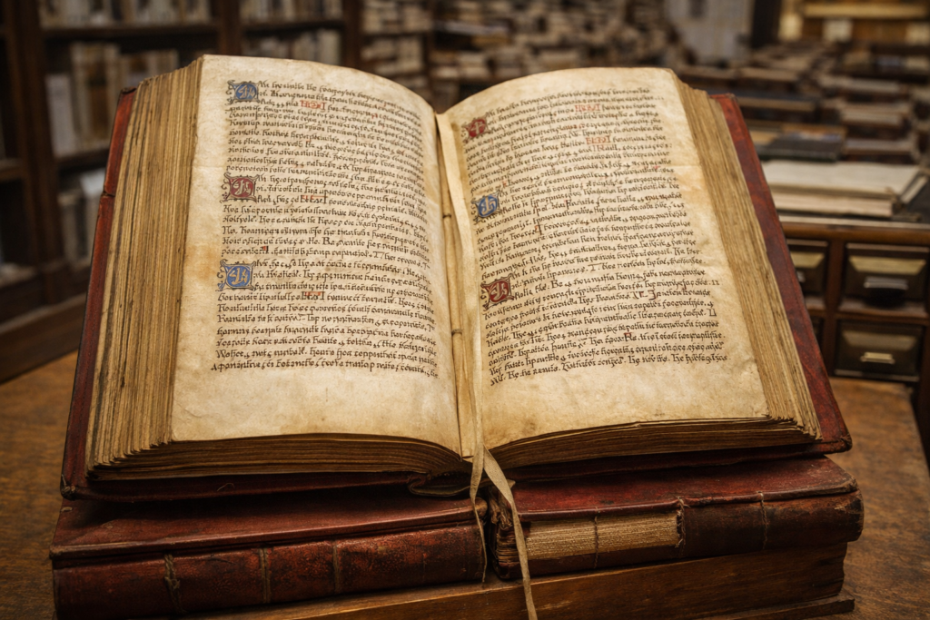 Moravské zemské desky Otevřená rukopisná kniha Moravských zemských desk