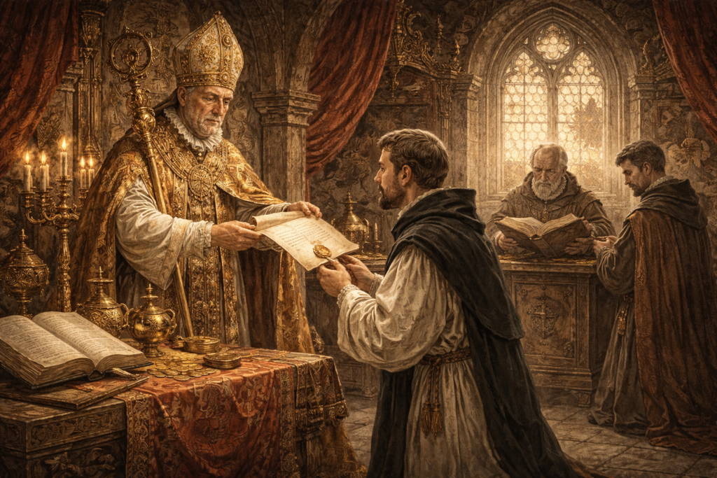 Obročí Udělení církevního obročí duchovnímu ve středověku