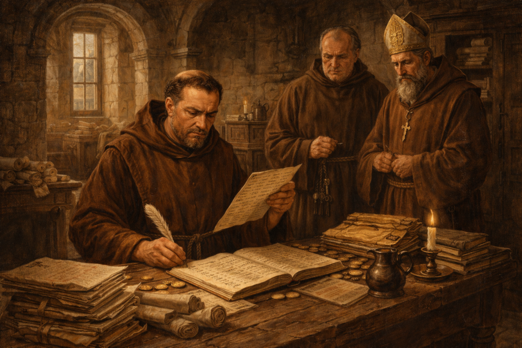 Pitanciář Pitanciář při správě pitancí v klášterním prostředí.