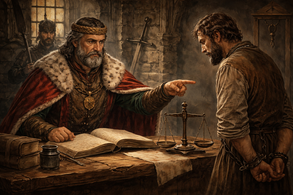 Popravce Královský popravce jako výkonný právní úředník ve středověku.