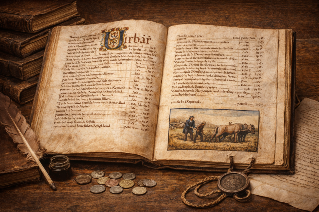 Urbář Otevřený středověký urbář jako soupis povinností poddaných