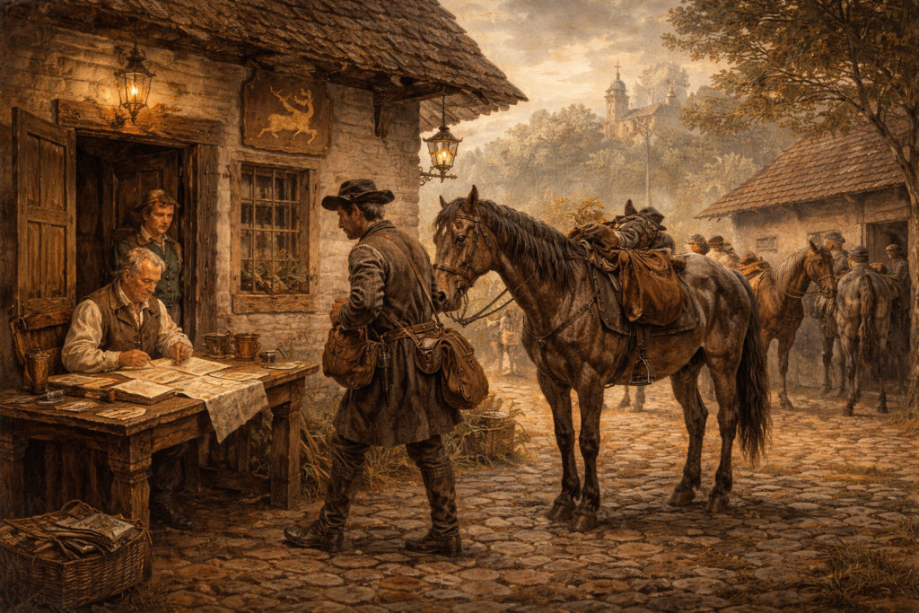 Dopisová pošta na trase Cheb – Hof