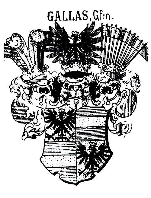 Gallas-Grafen-Wappen erb - Rodu Gallasů